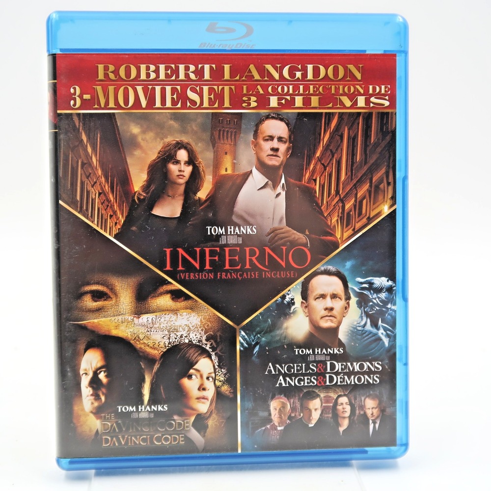 Robert Langdon Trilogy Blu-ray Tom Hanks Da Vinci Code Angels & Demons Inferno